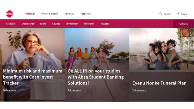 Screenshot: absa.co.za - uses SourceSansPro-Bold