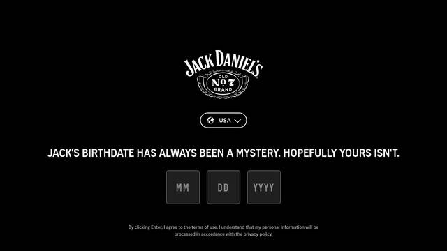 Screenshot: jackdaniels.com - uses jdSerif