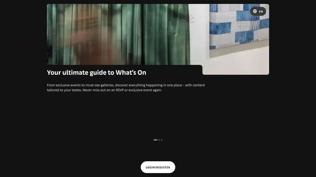 Screenshot: artbasel.app - uses Art Basel Headline
