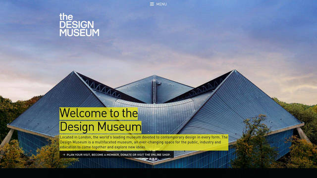 Screenshot: designmuseum.org - uses din-pro-alternate