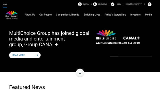 Screenshot: multichoice.com - uses hothouse