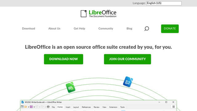 Screenshot: libreoffice.org - uses DejaVu Sans Screenshot: libreoffice.org - uses DejaVu Sans
