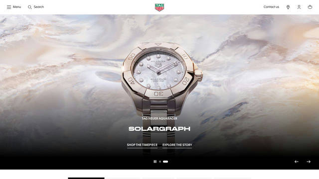 Screenshot: tagheuer.com - uses Miedinger