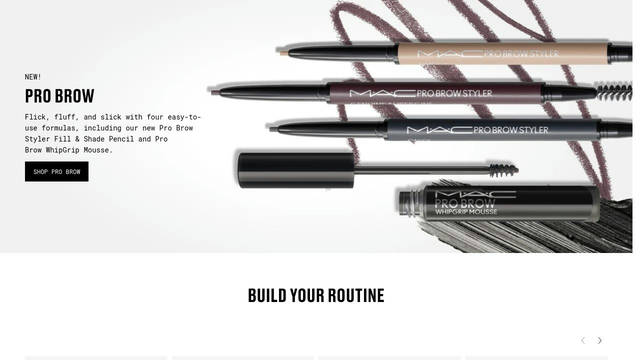 Screenshot: maccosmetics.com - uses Roboto Mono