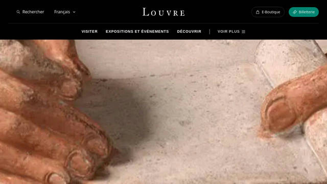 Screenshot: louvre.fr - uses LouvreSerif