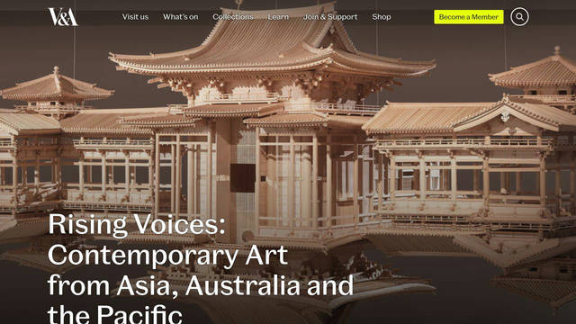 Screenshot: vam.ac.uk - uses Spiller