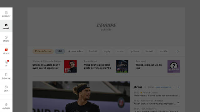 Screenshot: lequipe.fr - uses DINNextLTPro-Regular