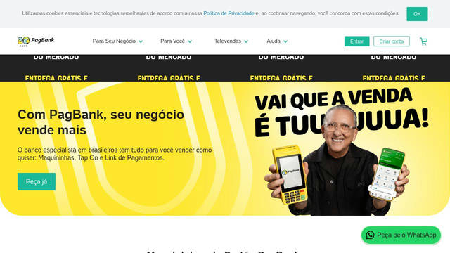 Screenshot: pagbank.com.br - uses UOLText
