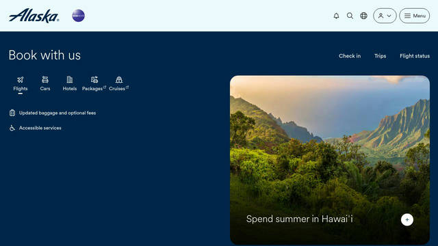 Screenshot: alaskaair.com - uses AS Circular