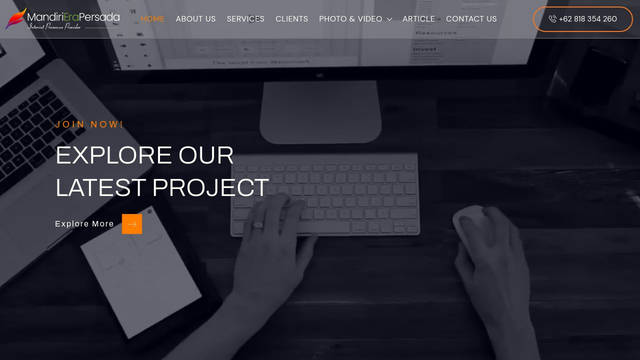 Screenshot: mandiri.co.id - uses eicons