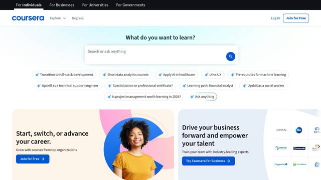 Screenshot: coursera.org - uses Source Sans Pro