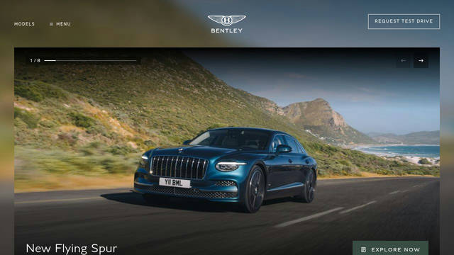 Screenshot: bentleymotors.com - uses Gals