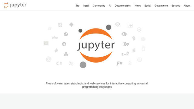 Screenshot: jupyter.org - uses anchorjs-icons