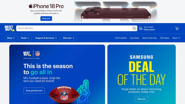 Screenshot: bestbuy.com - uses Human BBY Digital