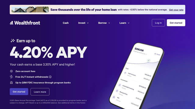 Screenshot: wealthfront.com - uses calibre Screenshot: wealthfront.com - uses calibre