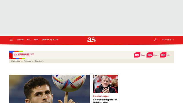 Screenshot: as.com - uses sourcesans3