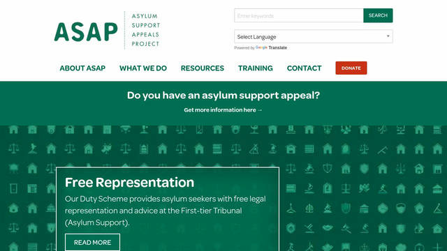Screenshot: asaproject.org - uses omnes-pro