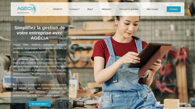 Screenshot: beta.agecia.com - uses Moririse2