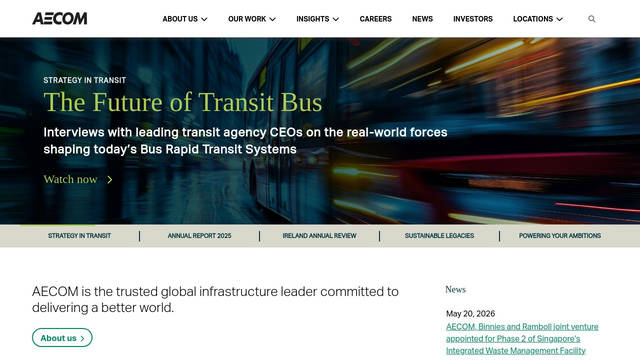 Screenshot: aecom.com - uses d-din_condensedregular