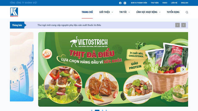 Screenshot: khatoco.com - uses Saira Condensed