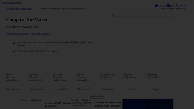 Screenshot: comparethemarket.com - uses Simples
