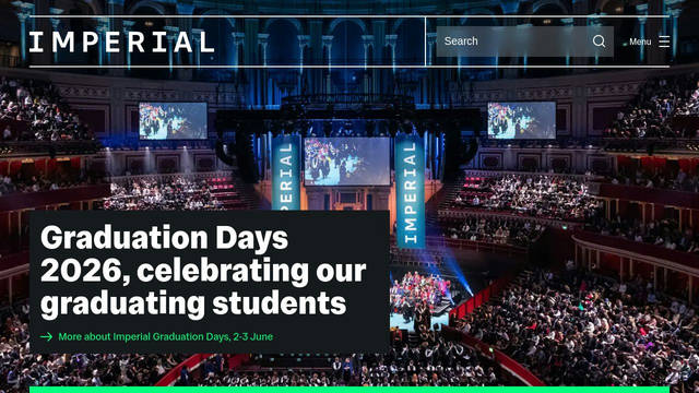 Screenshot: imperial.ac.uk - uses ImperialText