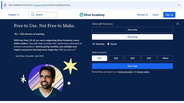 Screenshot: khanacademy.org - uses source-serif-pro