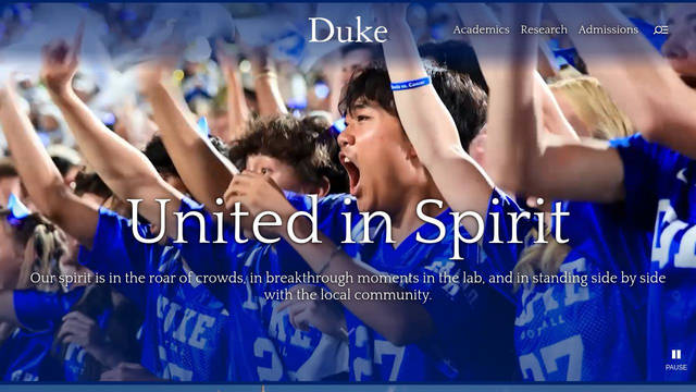 Screenshot: duke.edu - uses Quattrocento