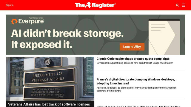 Screenshot: theregister.com - uses Lucida Console