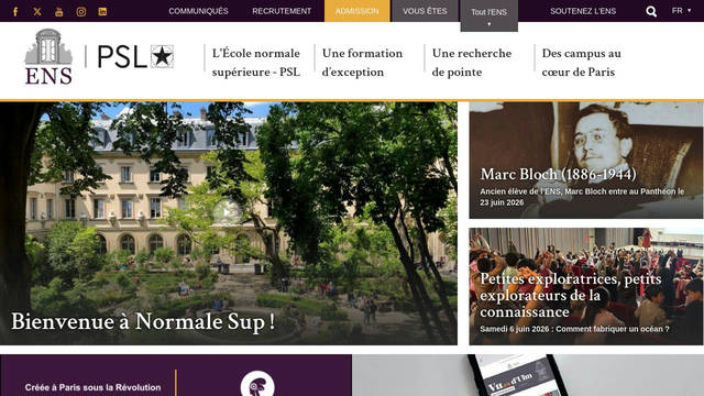 Screenshot: ens.psl.eu - uses Karla Screenshot: ens.psl.eu - uses Karla