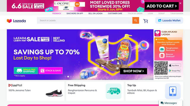 Screenshot: lazada.com.my - uses lazada