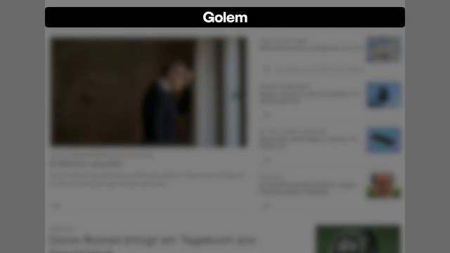 Screenshot: golem.de
