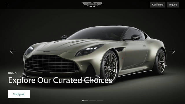 Screenshot: astonmartin.com - uses AstonMartinSans Screenshot: astonmartin.com - uses AstonMartinSans