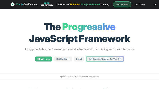 Screenshot: vuejs.org - uses Inter4CJK