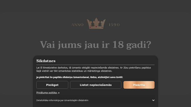 Screenshot: cesualus.lv - uses Taviraj-SemiBold
