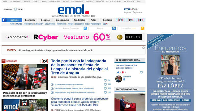 Screenshot: emol.com - uses weathericons