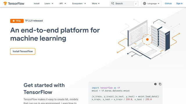 Screenshot: tensorflow.org - uses Material Symbols Outlined Screenshot: tensorflow.org - uses Material Symbols Outlined