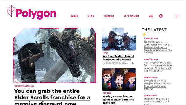 Screenshot: polygon.com - uses video player Screenshot: polygon.com - uses video player