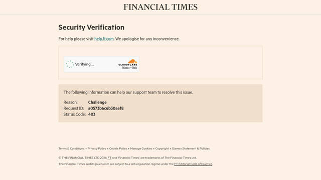 Screenshot: ft.com - uses Georgia