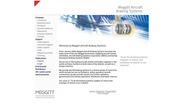 Screenshot: meggitt-mabs.com - uses Tahoma Screenshot: meggitt-mabs.com - uses Tahoma