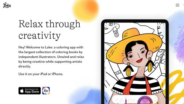 Screenshot: lakecoloring.com - uses bilo