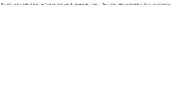 Screenshot: rte.ie - uses rte-icons