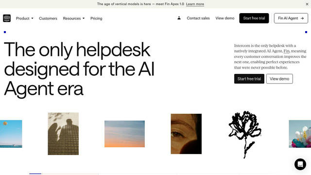 Screenshot: intercom.com - uses Maxi