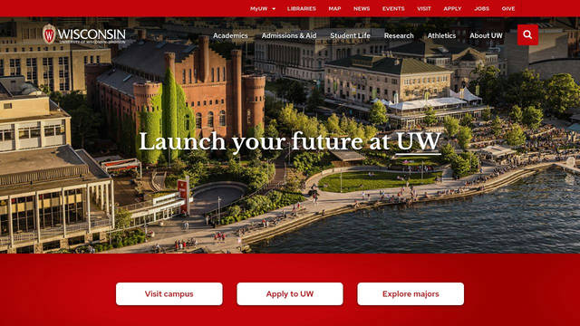Screenshot: wisc.edu - uses Libre Baskerville