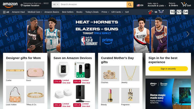 Screenshot: amazon.com - uses Arial Narrow