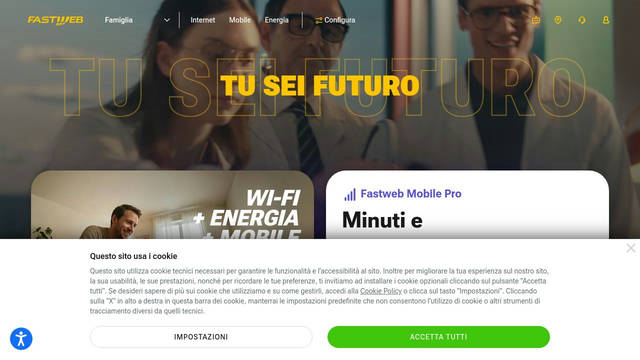Screenshot: fastweb.it - uses Roboto Flex