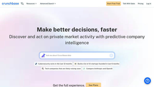 Screenshot: crunchbase.com - uses Public Sans Screenshot: crunchbase.com - uses Public Sans