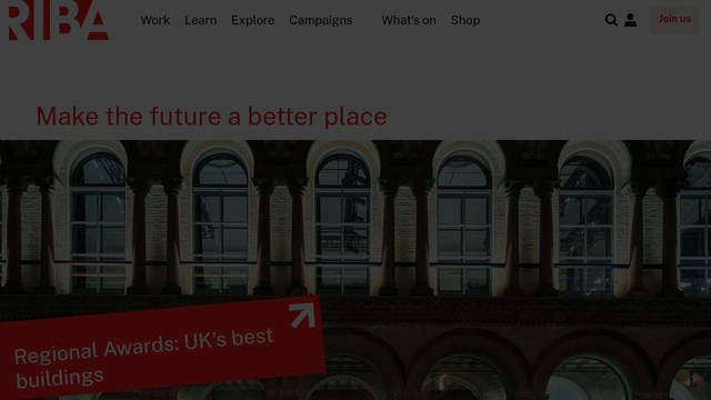Screenshot: architecture.com - uses Public Sans Screenshot: architecture.com - uses Public Sans