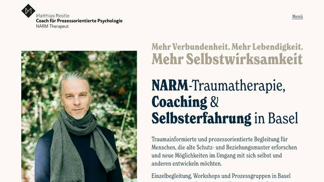 Screenshot: matthiasrestle.ch - uses new-spirit-condensed