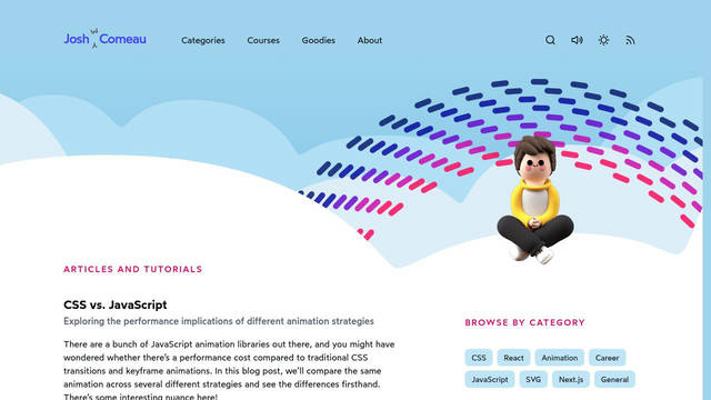 Screenshot: joshwcomeau.com - uses Wotfard